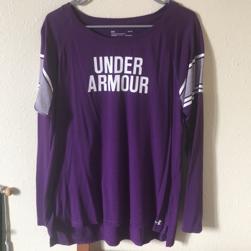 Long sleeve Purple under armour shirt